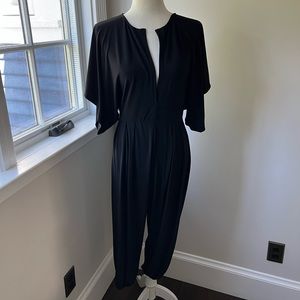 Norma Kamali black lycra jumpsuit